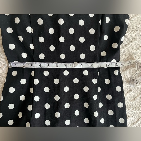 Forever 21 Black & White Polka Dot Mini Dress Juniors Size Medium - Picture 11 of 13